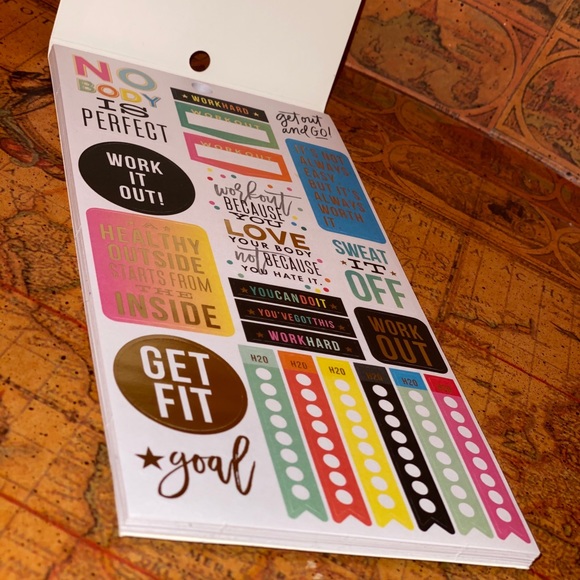 The Happy Planner Other Happy Planner Stickers Book Fitness Poshmark